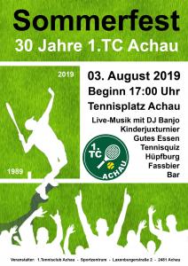 Sommerfest - 30 Jahre 1. TC Achau